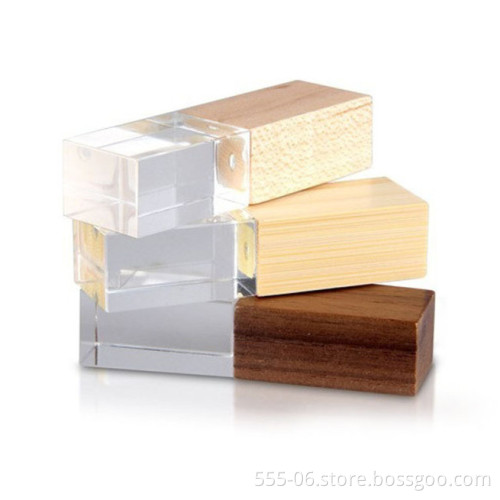 Hot Selling Crystal USB Drive with Logo Laser Engraved